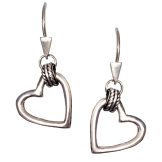 February Heart Earrings