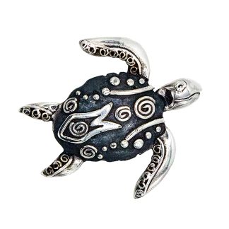 Ornate Sea Turtle Pin