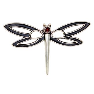 Black & White Dragonfly Pin